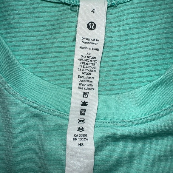 Lululemon Swiftly Tech Long Sleeve Mint Green Size 4 - Picture 4 of 4
